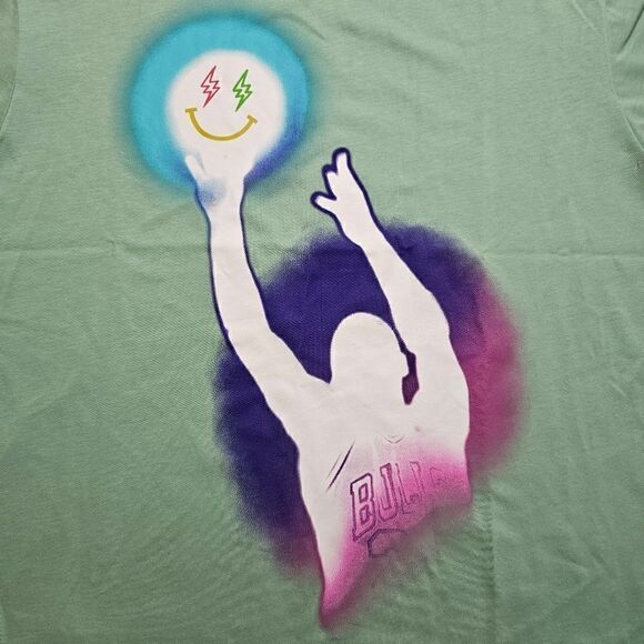 Air Jordan X J Balvin Tee T-Shirt Large L Sail Enamel Green Blue DR2962-308 New - Picture 3 of 10